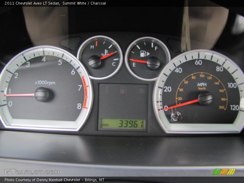 Summit White / Charcoal 2011 Chevrolet Aveo LT Sedan