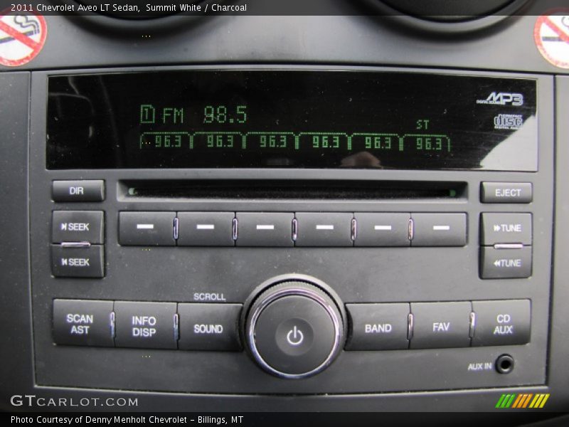 Summit White / Charcoal 2011 Chevrolet Aveo LT Sedan