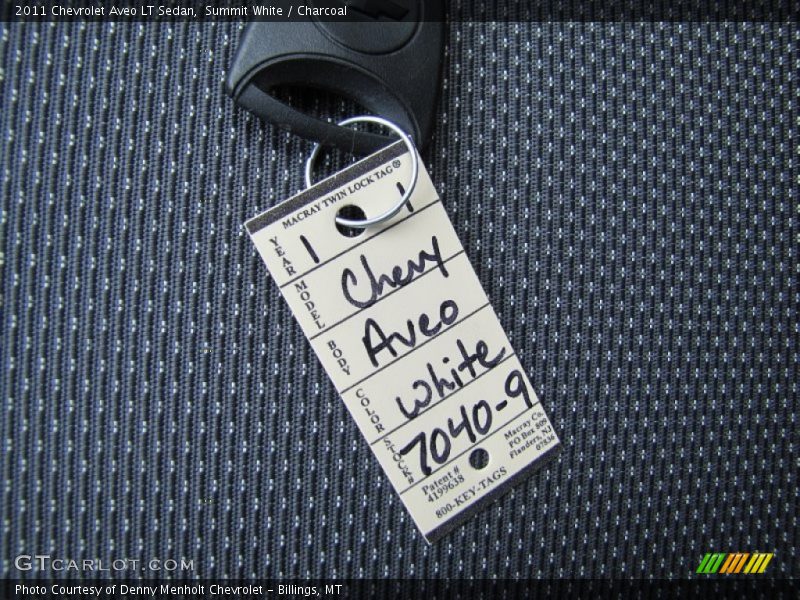 Summit White / Charcoal 2011 Chevrolet Aveo LT Sedan