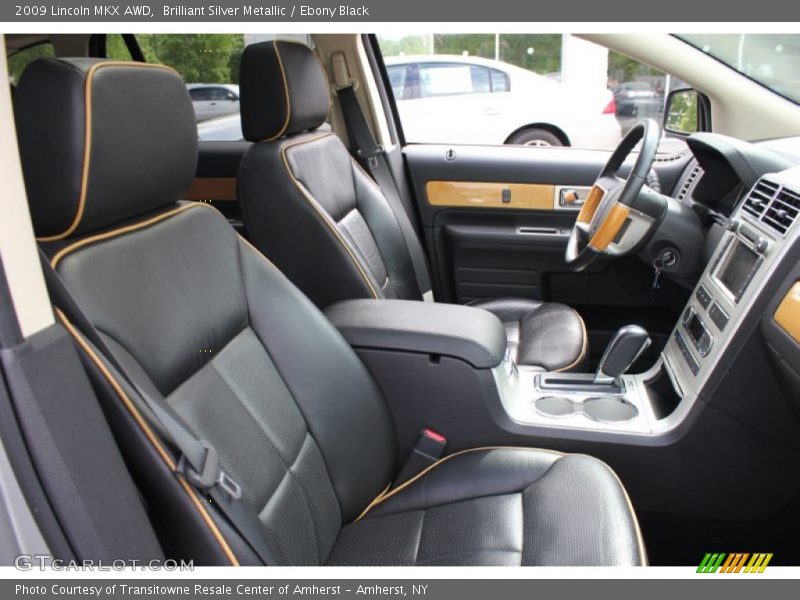 Brilliant Silver Metallic / Ebony Black 2009 Lincoln MKX AWD