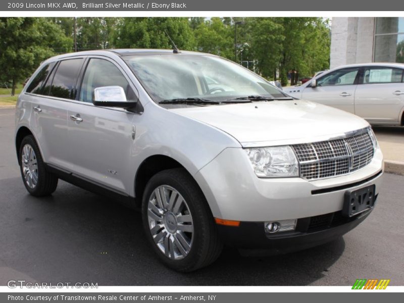 Brilliant Silver Metallic / Ebony Black 2009 Lincoln MKX AWD