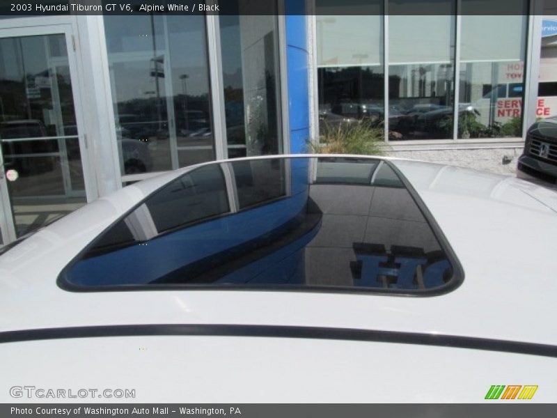 Alpine White / Black 2003 Hyundai Tiburon GT V6