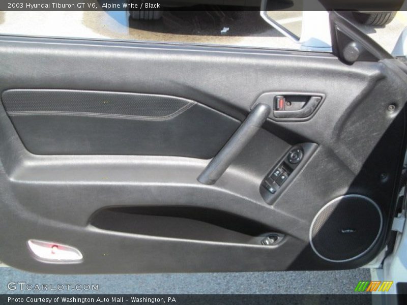 Alpine White / Black 2003 Hyundai Tiburon GT V6
