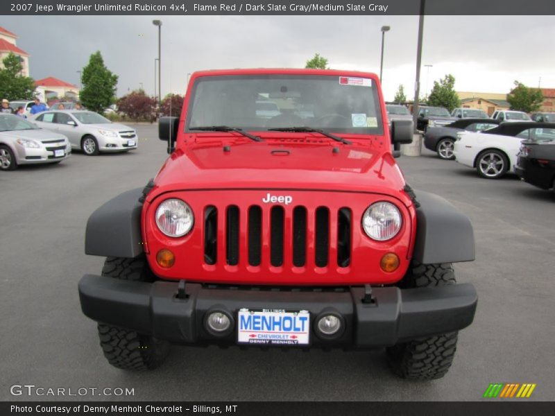 Flame Red / Dark Slate Gray/Medium Slate Gray 2007 Jeep Wrangler Unlimited Rubicon 4x4