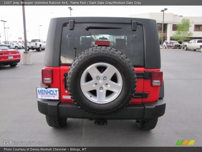 Flame Red / Dark Slate Gray/Medium Slate Gray 2007 Jeep Wrangler Unlimited Rubicon 4x4