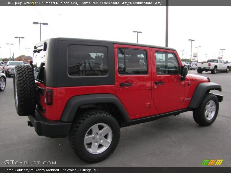 Flame Red / Dark Slate Gray/Medium Slate Gray 2007 Jeep Wrangler Unlimited Rubicon 4x4