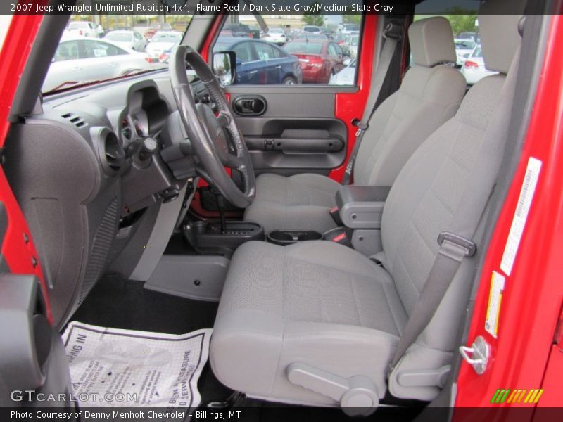 Flame Red / Dark Slate Gray/Medium Slate Gray 2007 Jeep Wrangler Unlimited Rubicon 4x4