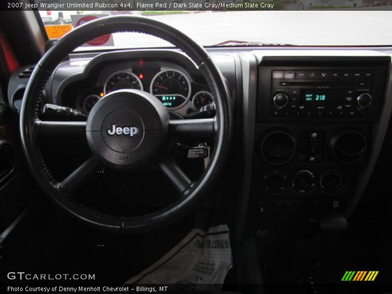Flame Red / Dark Slate Gray/Medium Slate Gray 2007 Jeep Wrangler Unlimited Rubicon 4x4