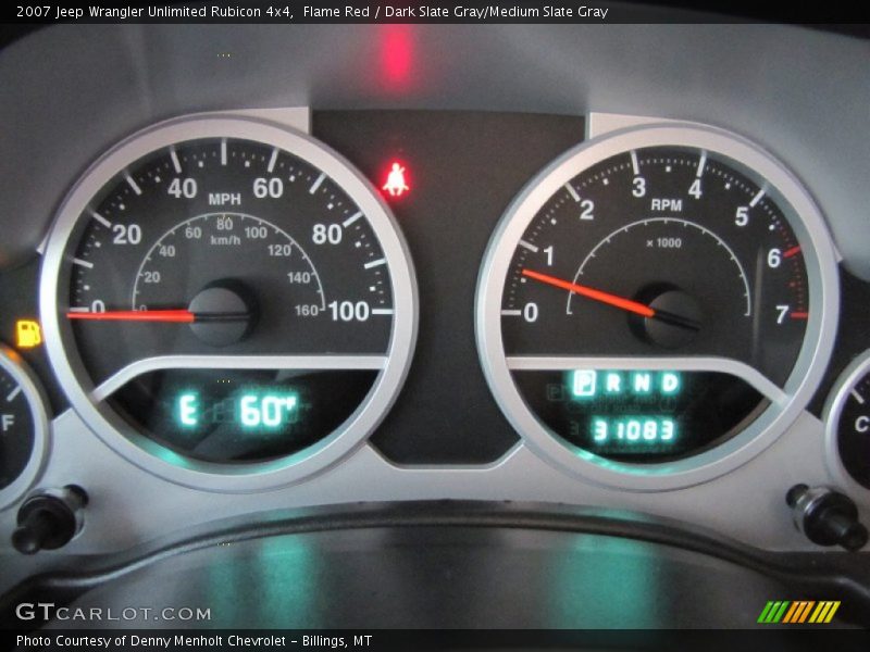 Flame Red / Dark Slate Gray/Medium Slate Gray 2007 Jeep Wrangler Unlimited Rubicon 4x4
