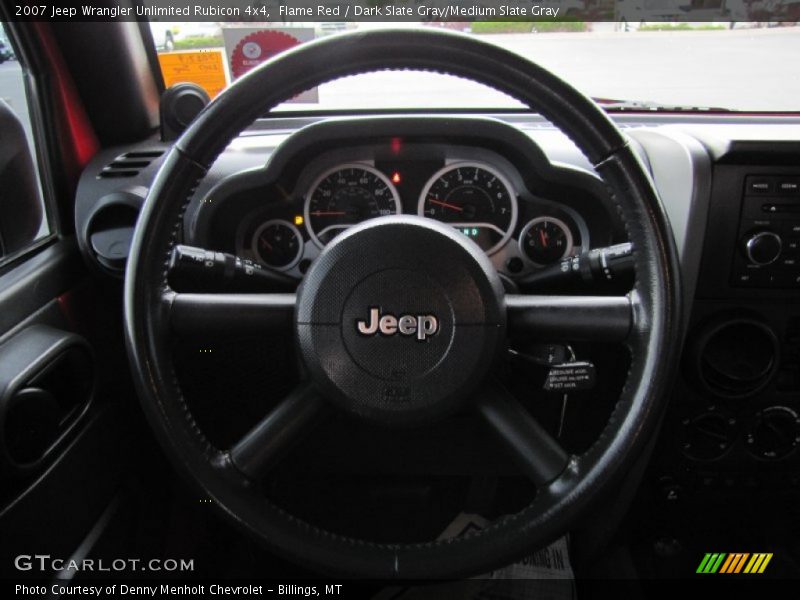 Flame Red / Dark Slate Gray/Medium Slate Gray 2007 Jeep Wrangler Unlimited Rubicon 4x4