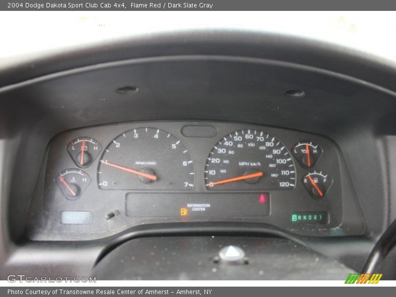  2004 Dakota Sport Club Cab 4x4 Sport Club Cab 4x4 Gauges