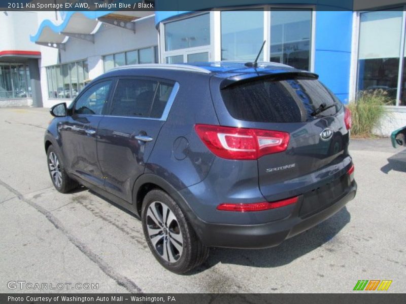 Twilight Blue / Black 2011 Kia Sportage EX AWD