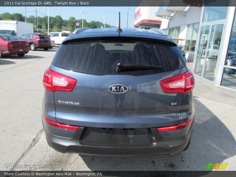 Twilight Blue / Black 2011 Kia Sportage EX AWD