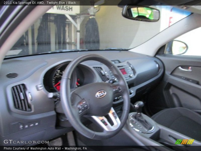 Twilight Blue / Black 2011 Kia Sportage EX AWD