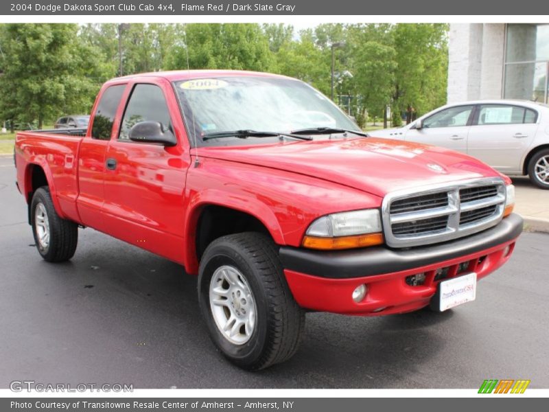 Flame Red / Dark Slate Gray 2004 Dodge Dakota Sport Club Cab 4x4