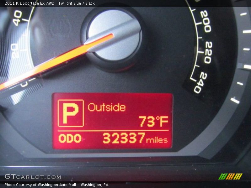 Twilight Blue / Black 2011 Kia Sportage EX AWD