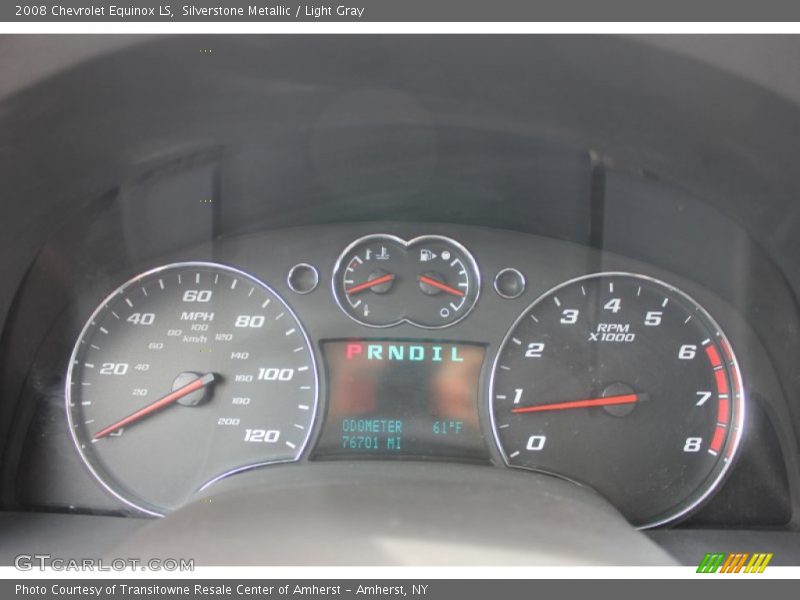 Silverstone Metallic / Light Gray 2008 Chevrolet Equinox LS