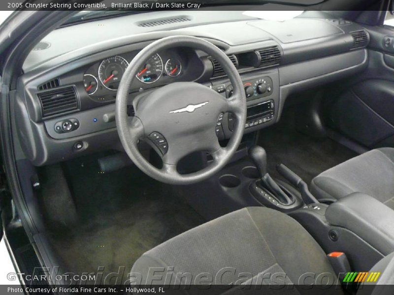 Brilliant Black / Dark Slate Gray 2005 Chrysler Sebring Convertible