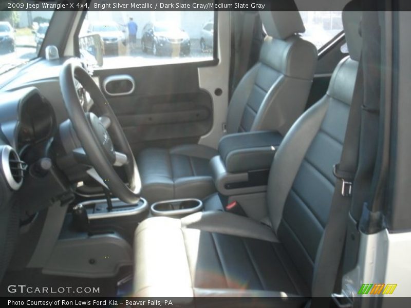 Bright Silver Metallic / Dark Slate Gray/Medium Slate Gray 2009 Jeep Wrangler X 4x4