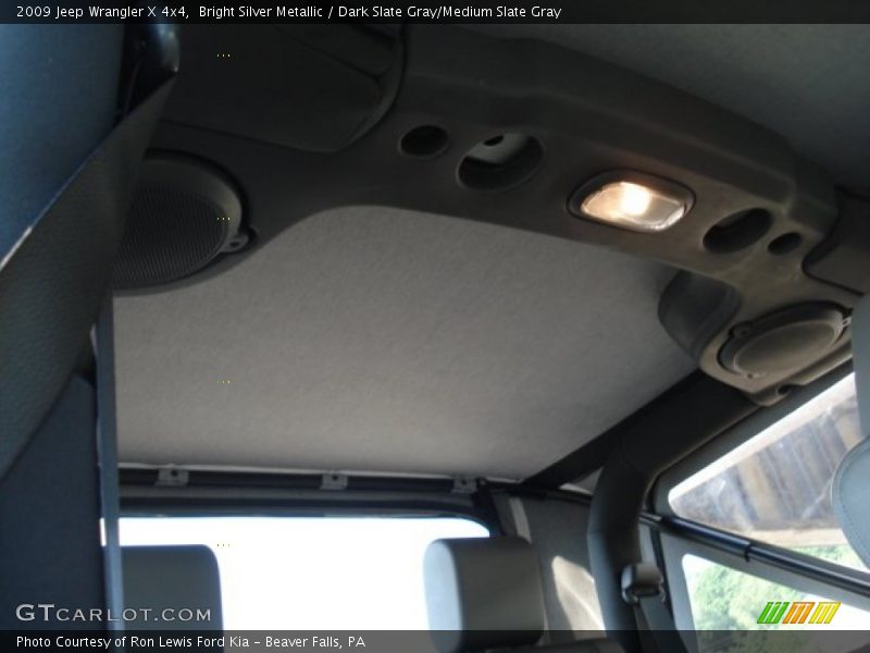 Bright Silver Metallic / Dark Slate Gray/Medium Slate Gray 2009 Jeep Wrangler X 4x4