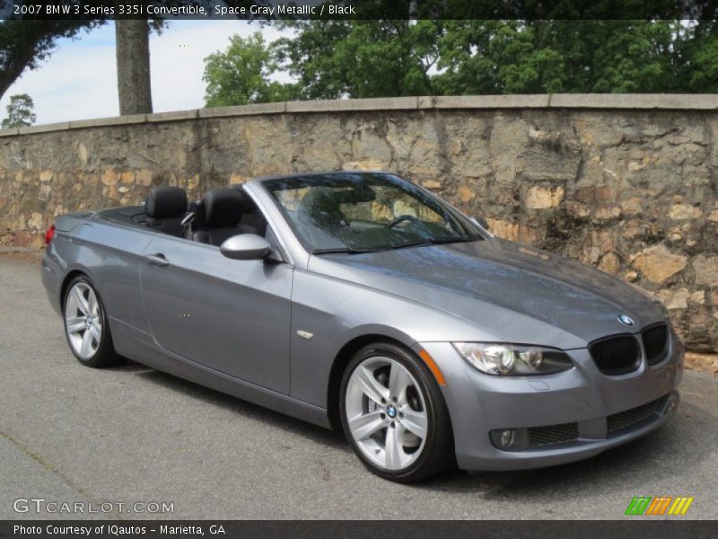 Space Gray Metallic / Black 2007 BMW 3 Series 335i Convertible