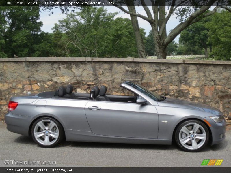 Space Gray Metallic / Black 2007 BMW 3 Series 335i Convertible