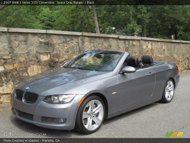 Space Gray Metallic / Black 2007 BMW 3 Series 335i Convertible