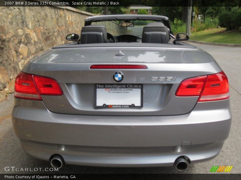 Space Gray Metallic / Black 2007 BMW 3 Series 335i Convertible