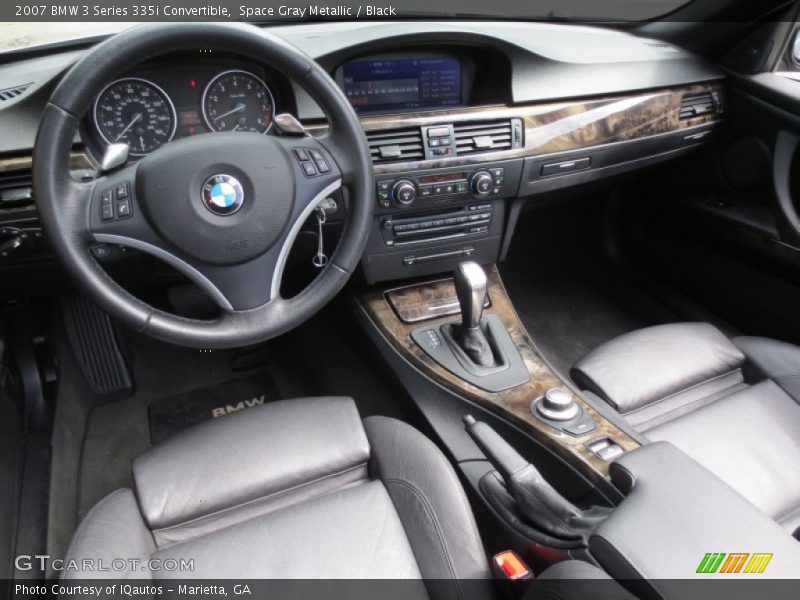Space Gray Metallic / Black 2007 BMW 3 Series 335i Convertible