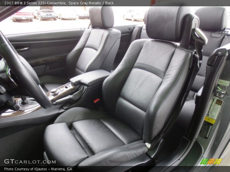 Space Gray Metallic / Black 2007 BMW 3 Series 335i Convertible