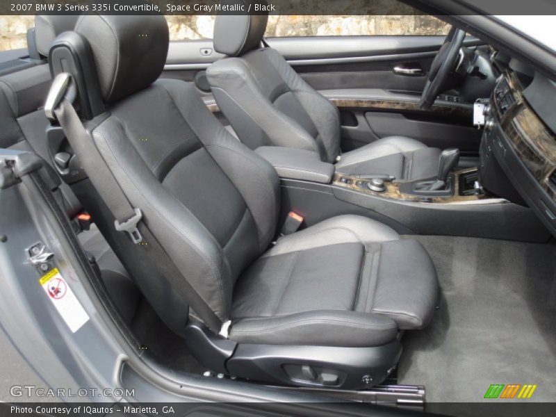 Space Gray Metallic / Black 2007 BMW 3 Series 335i Convertible