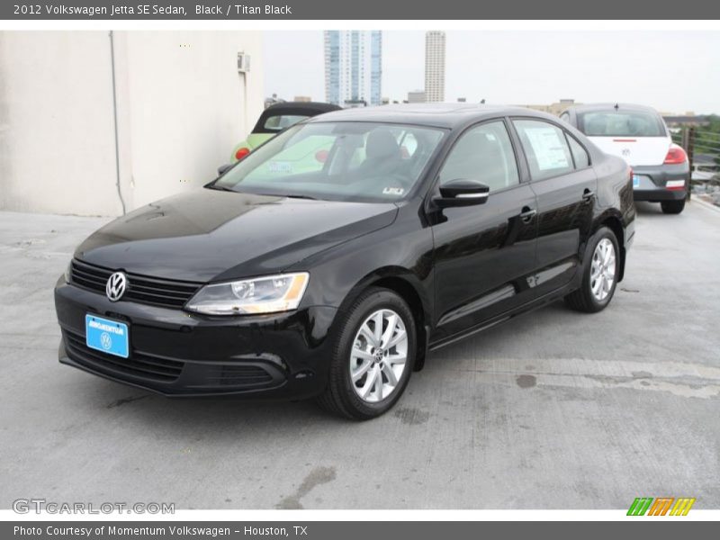 Black / Titan Black 2012 Volkswagen Jetta SE Sedan