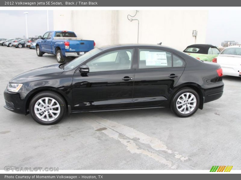 Black / Titan Black 2012 Volkswagen Jetta SE Sedan