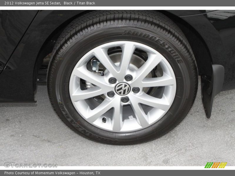 Black / Titan Black 2012 Volkswagen Jetta SE Sedan