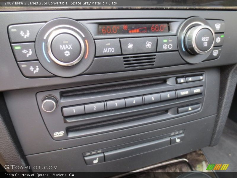 Space Gray Metallic / Black 2007 BMW 3 Series 335i Convertible