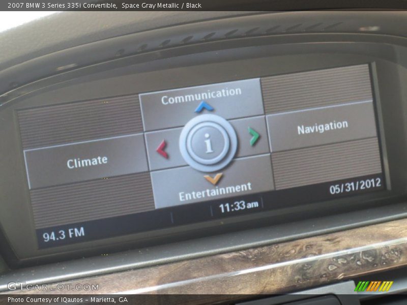 Space Gray Metallic / Black 2007 BMW 3 Series 335i Convertible
