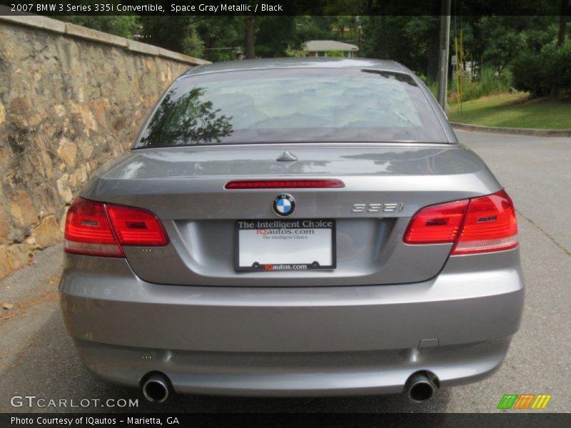 Space Gray Metallic / Black 2007 BMW 3 Series 335i Convertible