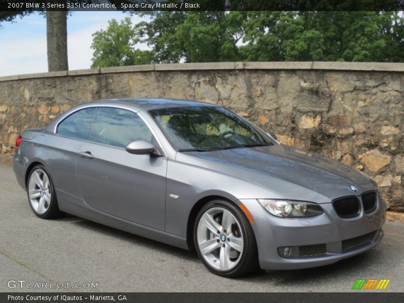 Space Gray Metallic / Black 2007 BMW 3 Series 335i Convertible
