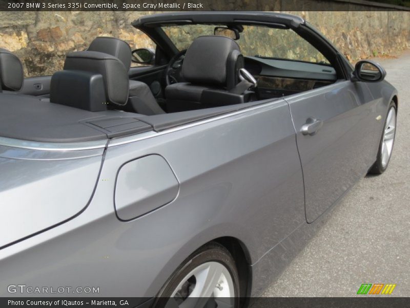 Space Gray Metallic / Black 2007 BMW 3 Series 335i Convertible