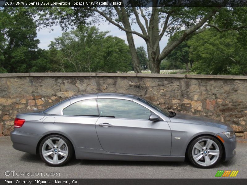 Space Gray Metallic / Black 2007 BMW 3 Series 335i Convertible