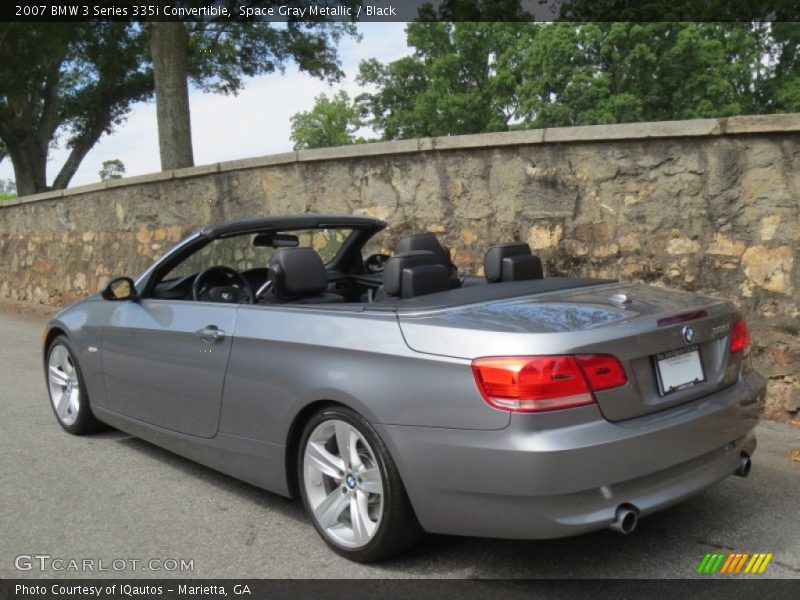 Space Gray Metallic / Black 2007 BMW 3 Series 335i Convertible