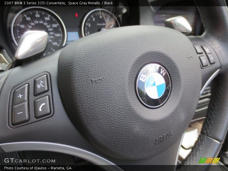 Space Gray Metallic / Black 2007 BMW 3 Series 335i Convertible