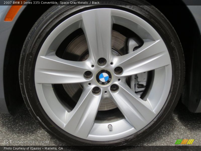 Space Gray Metallic / Black 2007 BMW 3 Series 335i Convertible