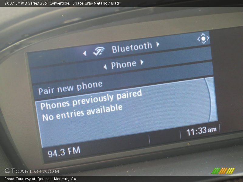 Space Gray Metallic / Black 2007 BMW 3 Series 335i Convertible