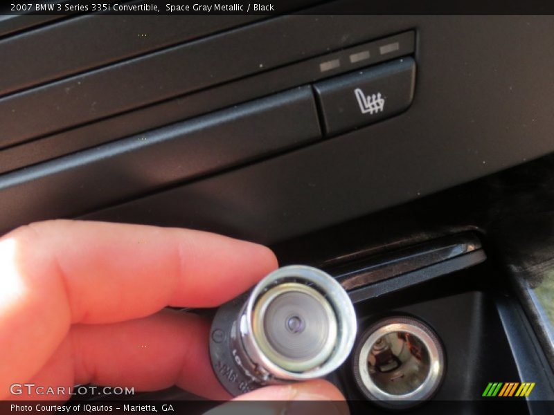 Space Gray Metallic / Black 2007 BMW 3 Series 335i Convertible