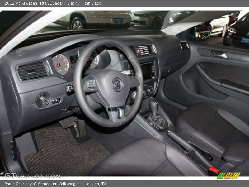 Black / Titan Black 2012 Volkswagen Jetta SE Sedan