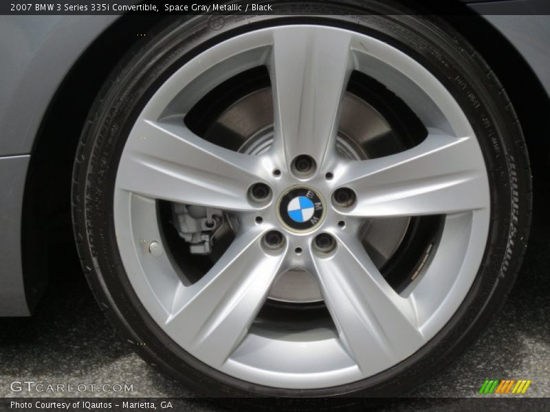Space Gray Metallic / Black 2007 BMW 3 Series 335i Convertible