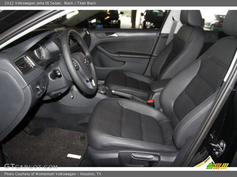 Black / Titan Black 2012 Volkswagen Jetta SE Sedan