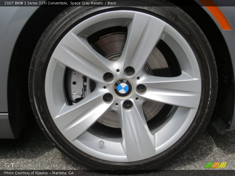 Space Gray Metallic / Black 2007 BMW 3 Series 335i Convertible