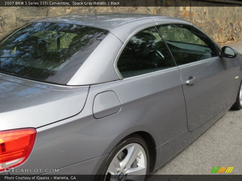 Space Gray Metallic / Black 2007 BMW 3 Series 335i Convertible